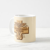 Mug Caducée croisé Infirmière diplômée d'État (Devant gauche)