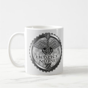 Mug Caducée gris Infirmière en soins palliatifs