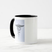 Mug Caducée médical en métal (Devant gauche)