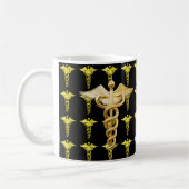 Mug Caducée Médicale d'or (Gauche)