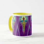 Mug CADUCEUS, amitiste de l'or dynamique (Devant gauche)