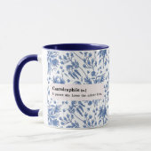 MUG CAERULEAPHILE BLEU FLEURS NATURE (Gauche)