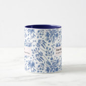MUG CAERULEAPHILE BLEU FLEURS NATURE (Centre)