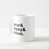 Mug Caesar Pompey Crassus | Le Triumvirat romain (Devant gauche)