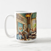 Mug Café à Alexandrie Egypte Aquarelle Peinture (Gauche)
