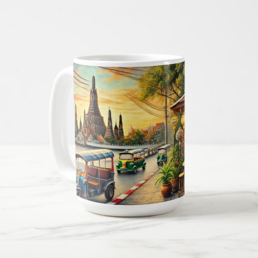 Mug Café à Bangkok Thaïlande Wat Arun (Devant gauche)
