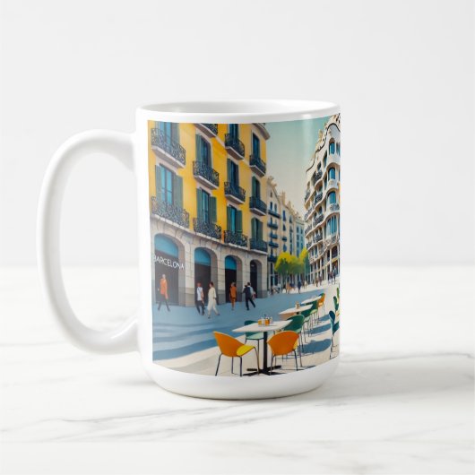 Mug Café à Barcelone Espagne (Gauche)