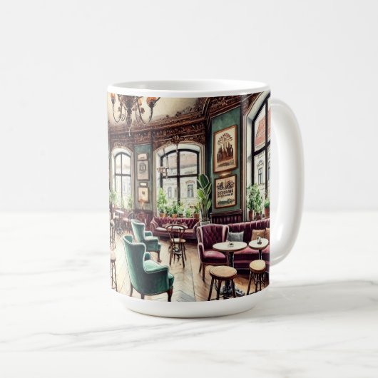 Mug Café à Budapest Hongrie (Devant droit)