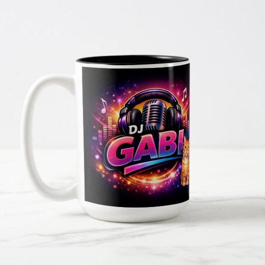 MUG CAFÉ À DEUX TONS DJ GABI 2 (Gauche)
