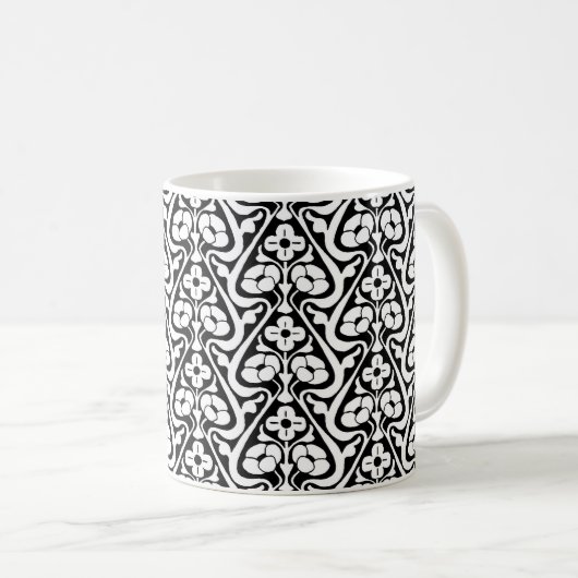 Mug café à fleurs murales de Barcelone (Devant droit)