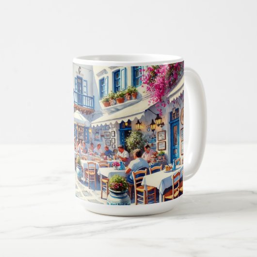 Mug Café à Mykonos Grèce (Devant droit)