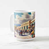 Mug Café à Père Noël Fe Nouveau-Mexique (Devant gauche)