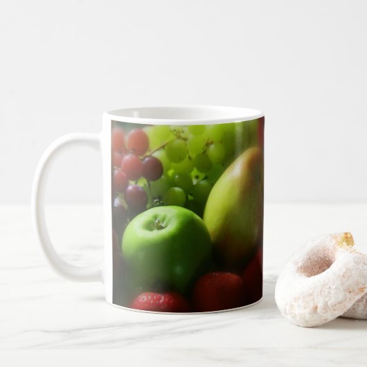 Mug café à perpétuité de fruits (Avec donut)
