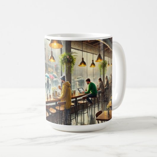 Mug Café à Rainy Seattle (Devant droit)