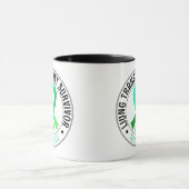 Mug Café à ruban vert pour survivante de la transplant (Centre)