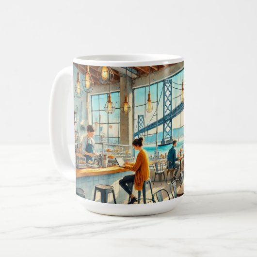 Mug Café à San Francisco Bay Bridge (Devant gauche)