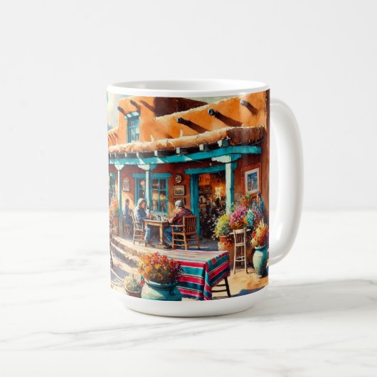 Mug Café à Taos Nouveau-Mexique (Devant droit)