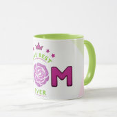 Mug Café Abstrait à la fleur de Parties scintillant de (Devant droit)