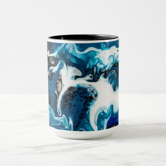 Mug café Abstrait bleu (Centre)