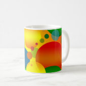 MUG CAFÉ ABSTRAIT DE CERCLES (Devant droit)