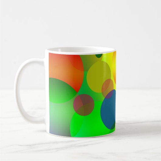 MUG CAFÉ ABSTRAIT DE CERCLES (Gauche)