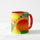 MUG CAFÉ ABSTRAIT DE CERCLES (Devant droit)