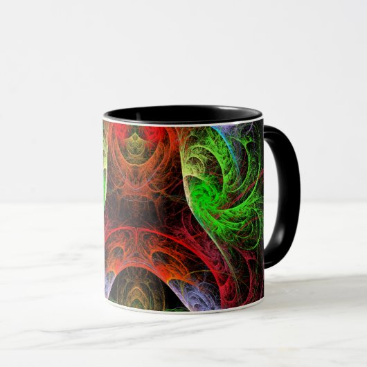 Mug café Abstrait du Carnaval (Devant droit)