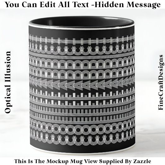 Mug Café Accro Message Caché Drôle Nouveauté 111W