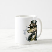 Mug café Alligator Steampunk (Devant droit)