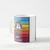 Mug café Amoureux des chats festif (Devant gauche)