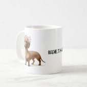 Mug Café amoureux des chiens à la saucisse Dachshund (Devant gauche)