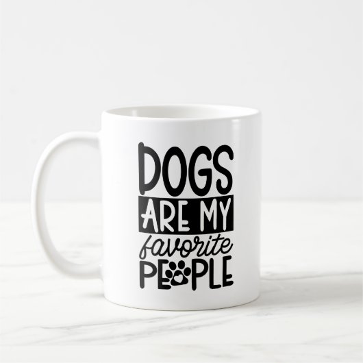 Mug café Amoureux des chiens | Drôle Chien Mug | (Gauche)