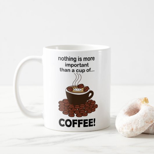 Mug Café amusant café Lover café (Avec donut)