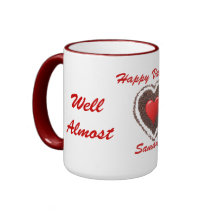 Café amusant et coeur d'amour Valentines