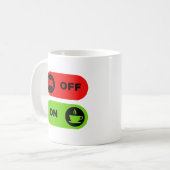 Mug Café amusant rouge et vert et commencer la boue (Devant gauche)