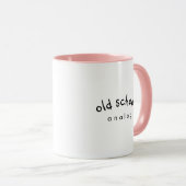 Mug café analogique Old School (Devant droit)