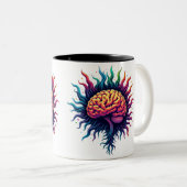 Mug café anatomie du cerveau (Devant droit)