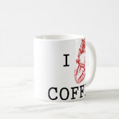 Mug Café anatomique du coeur I (Devant droit)