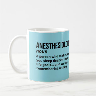 Mug café anesthésiste - Définition amusante