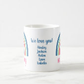 Mug Café Arc-en-ciel Maman que nous aimons (Centre)