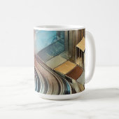 Mug café art Abstrait (Devant droit)