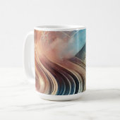 Mug café art Abstrait (Devant gauche)