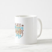 Mug Café Art Life Happens Café Aide (Devant droit)