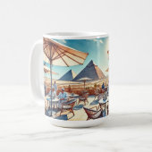 Mug Café au Caire Egypte Pyramides de Gizeh (Devant gauche)