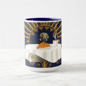 Mug Café au Lait Deco Parisian Bistro Personalized (Centre)