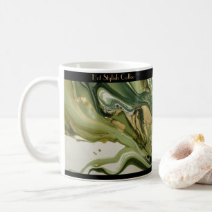 Mug Café au look marbre