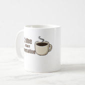 Mug Café avant citation drôle de café drôle (Devant gauche)