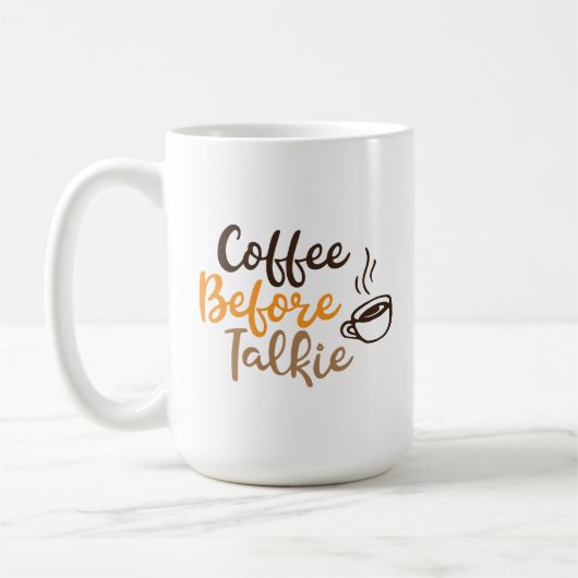 Mug Café avant de parler (Gauche)