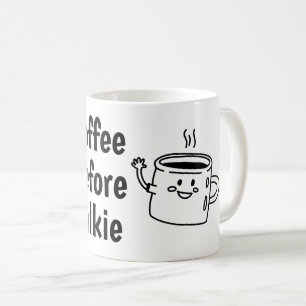 Mug café avant la discussion