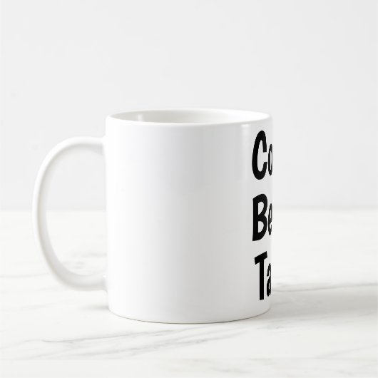Mug café avant la discussion (Gauche)